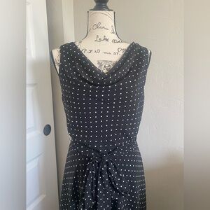 Lauren Ralph Lauren Classic Black and White Polka Dot Dress